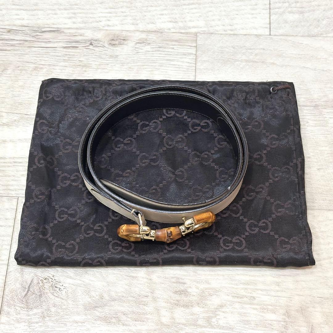 た*か様 希少 美品 オールドグッチ ベルト バンブー ホースビット