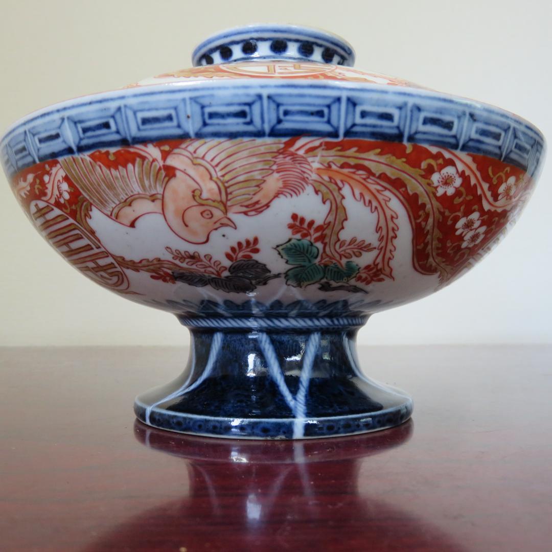 蓋物 丼 鉢 九谷 古伊万里 錦彩 鳳凰 最上手 赤絵 獅子 高台 - メルカリ