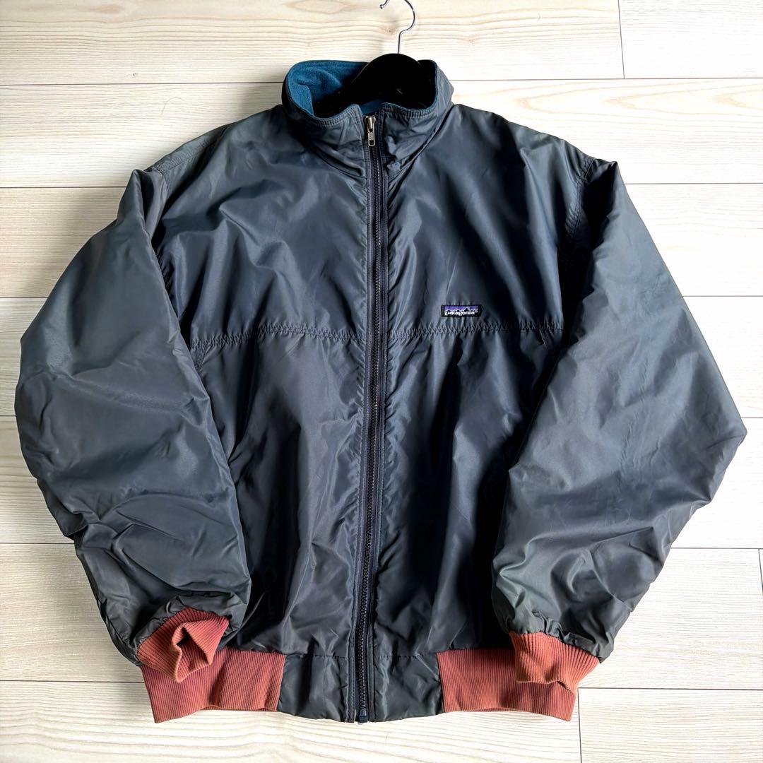k*o様 80s パタゴニア　Patagonia シェルドシンチラ　グレー US 80's パタゴニア シェルドシンチラジャケット グレー 表記(L) USA製