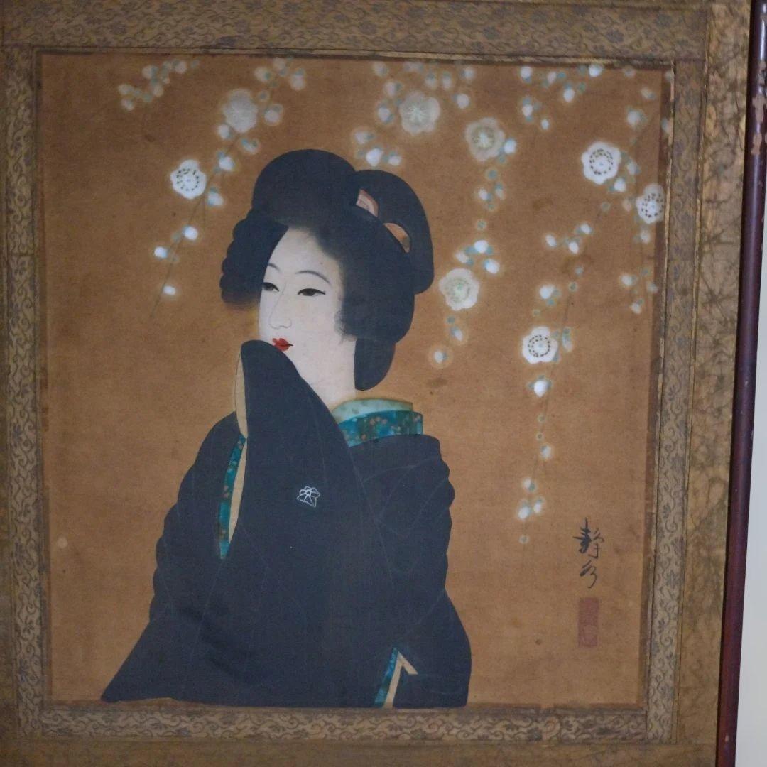 日本画 女性の肖像 - メルカリ