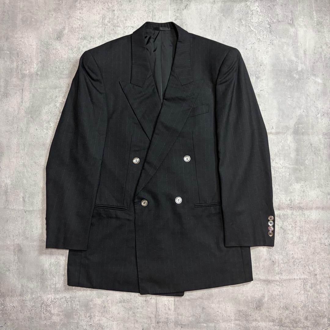 80's~90's ダブルブレスト ダブルスーツ 成人式 セットアップ グレー