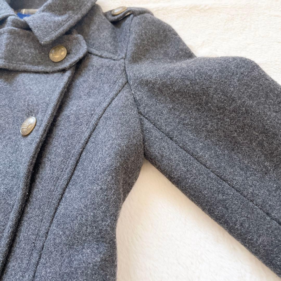 美品☆バーバリーブルーレーベル Pコート 金ボタン ナポレオンコート