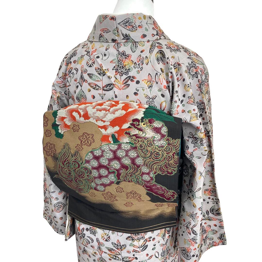 身丈162 セミアンティーク お召 着物 NO6 - メルカリ