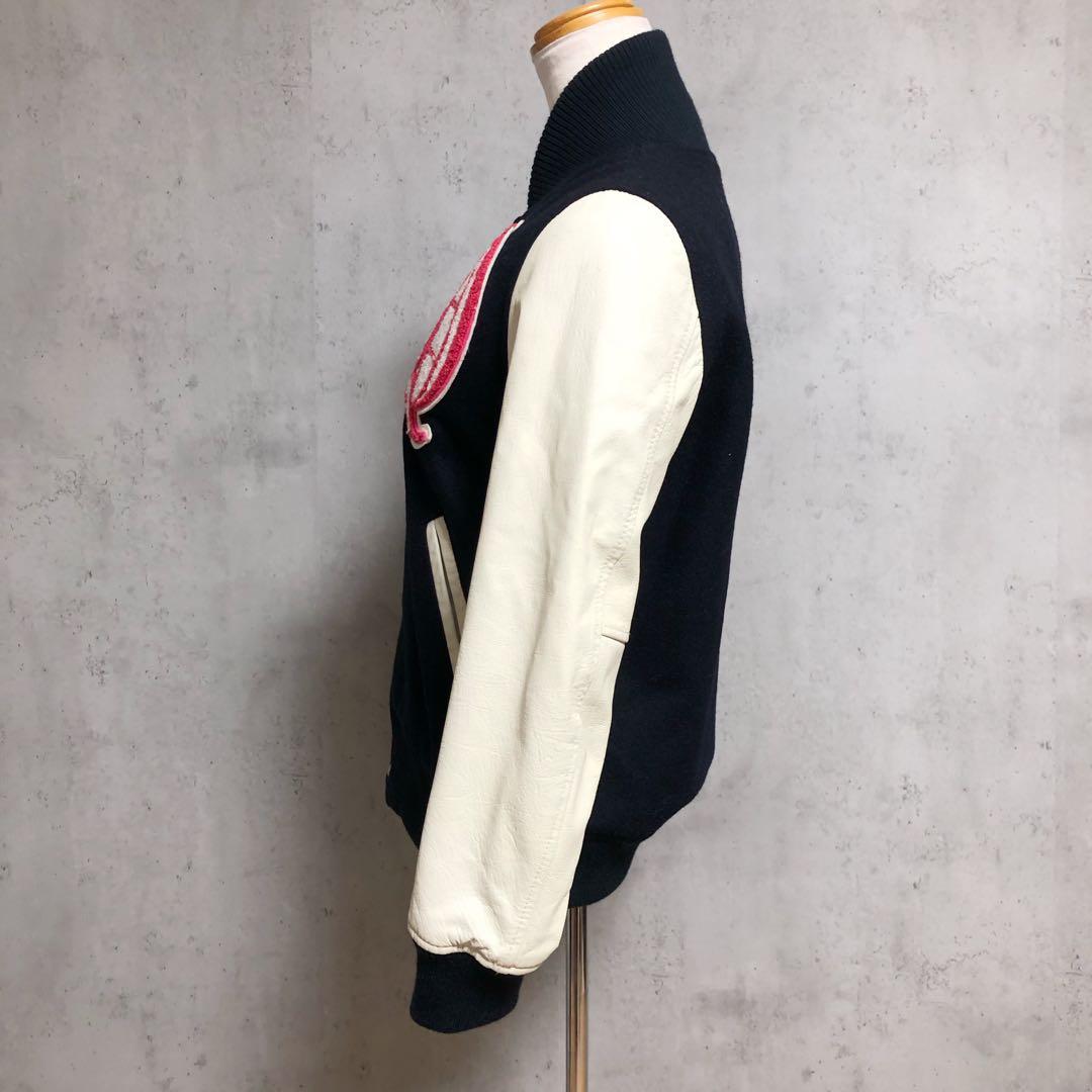 Q♡ レディース ラムレザー スタジャン ネイビー - メルカリ