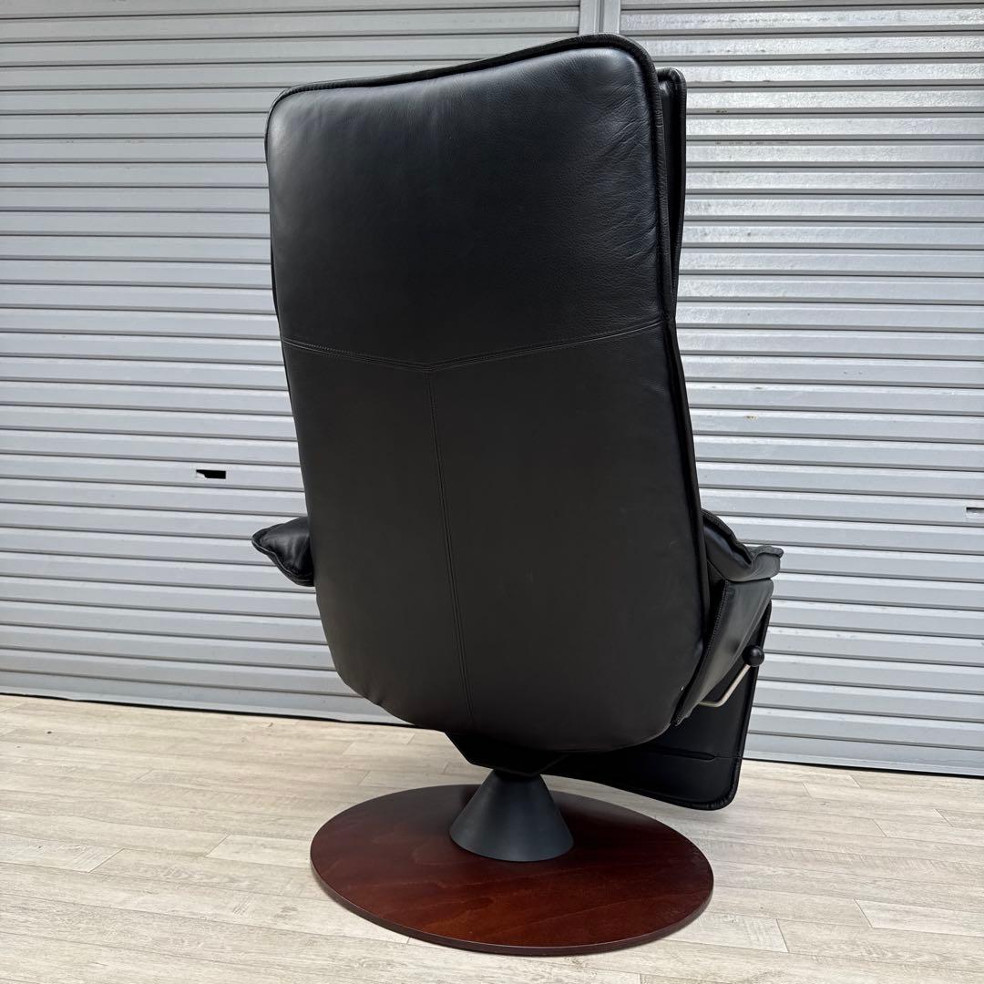 最高級 北欧 ノルウェー MODI モディ リクライニングチェア 総革