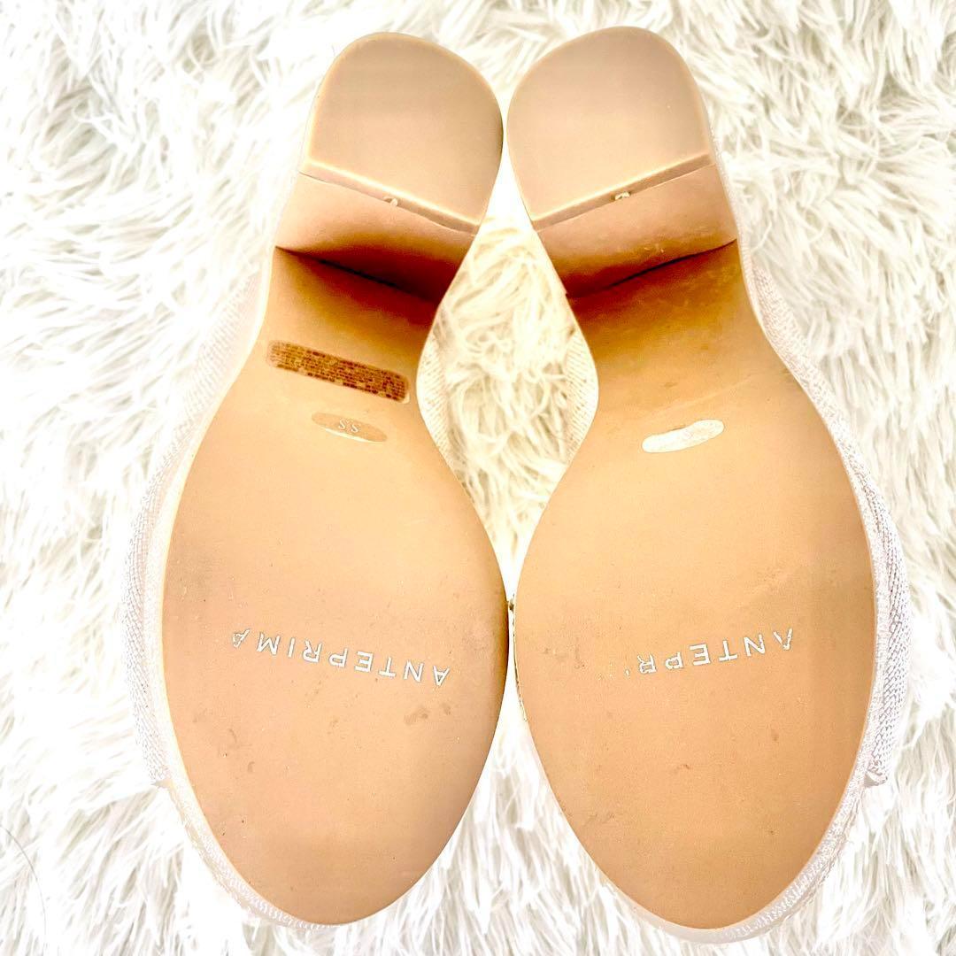 アンテプリマ 厚底 ミュール 21cm フラワーモチーフ キャンバス - メルカリ