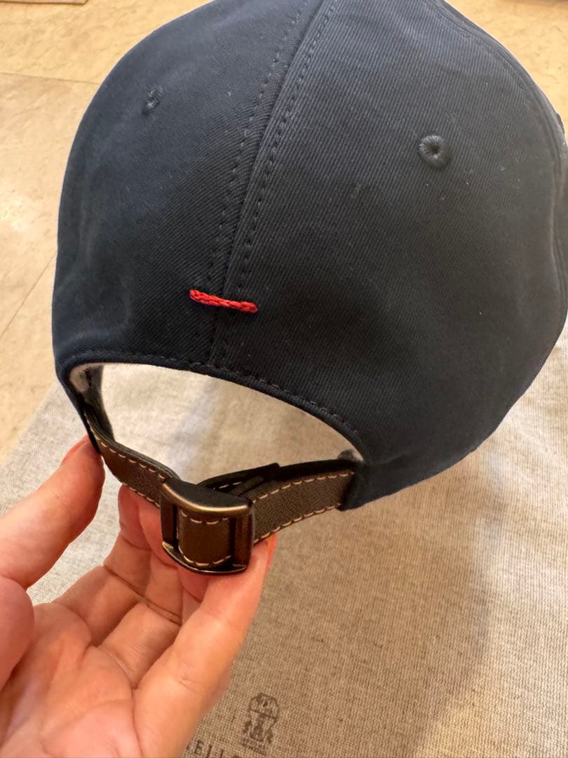 美品】BRUNERO CUCINELLI コットンキャップ ネイビー L - メルカリ