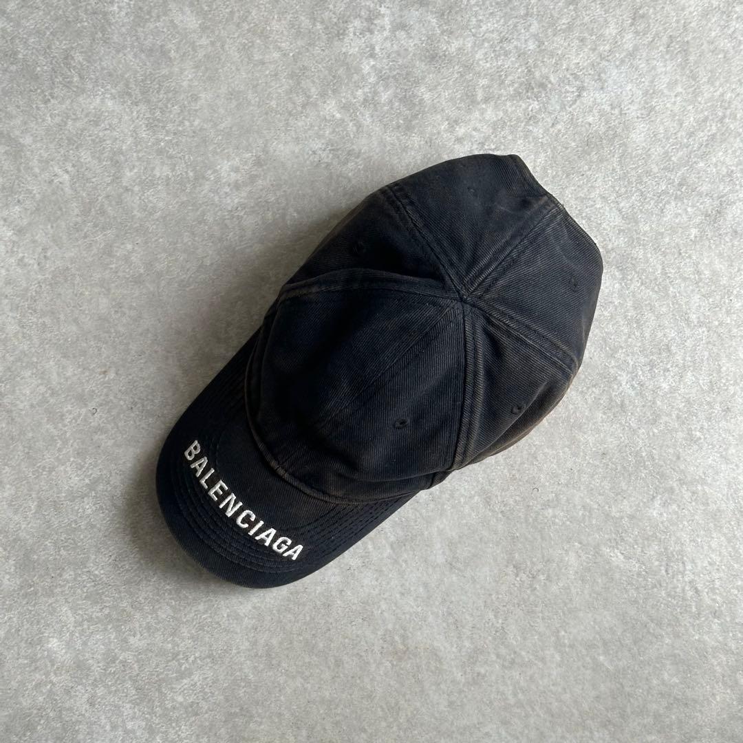 BALENCIAGA LOGO VISOR キャップ フェード - 帽子低 価格 通販