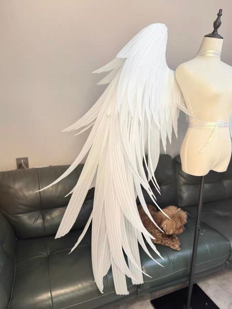 コスプレ用大型羽根 月兎/天使/ロリータ ハンドメイド可動式 大きな 翼