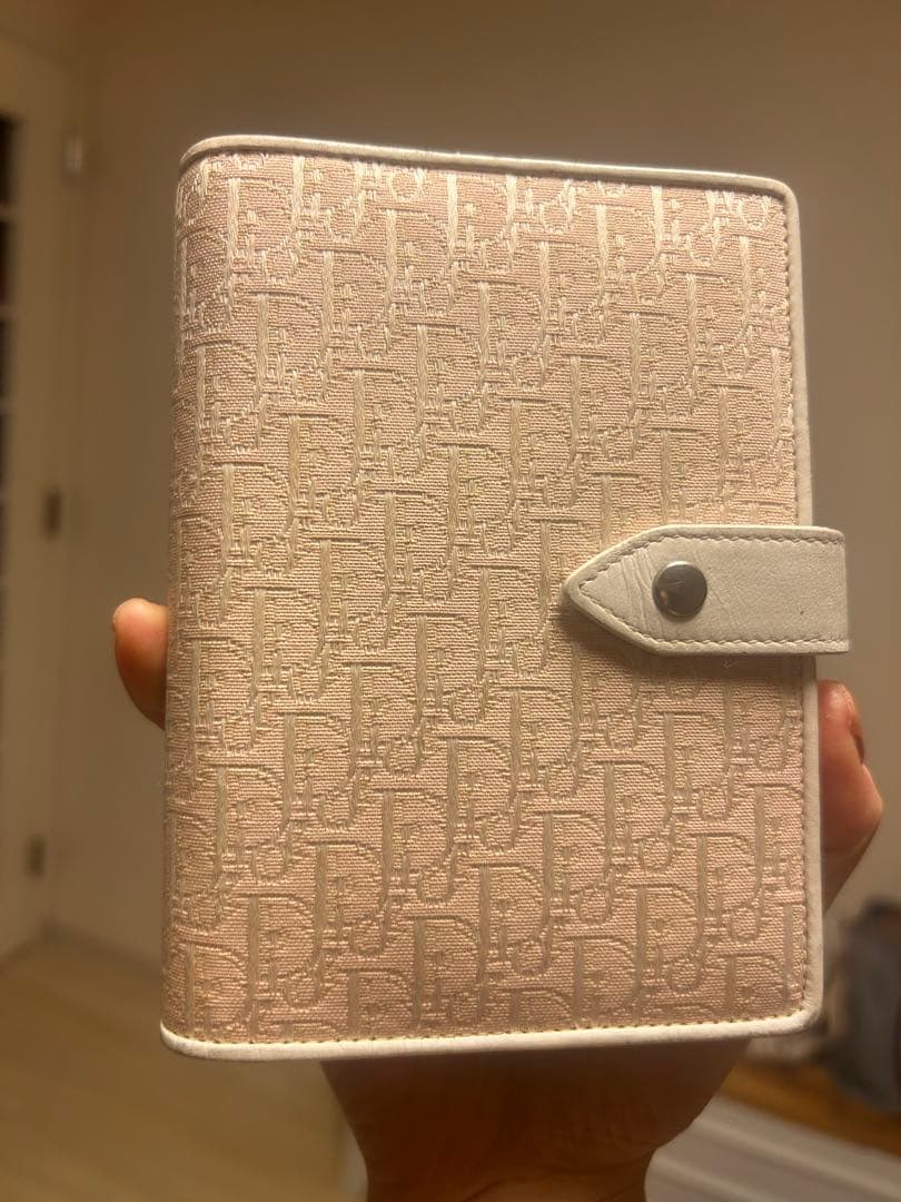 Christian Dior ピンク 6穴手帳カバー Christian Dior ピンク