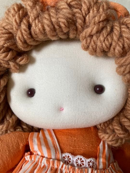 人形 昭和レトロ 毛糸の髪 - メルカリ