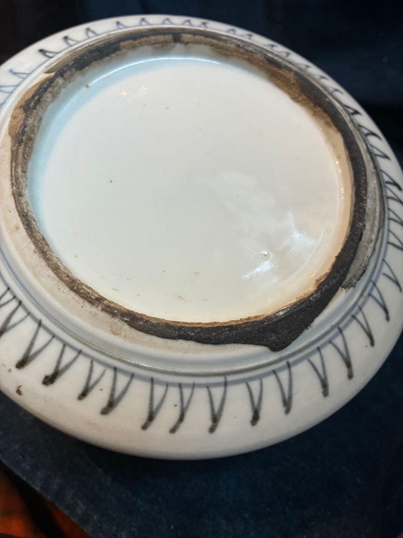 古伊万里 色絵 陶重 重箱 お節料理 江戸時代 傷直しあり 欠け無し