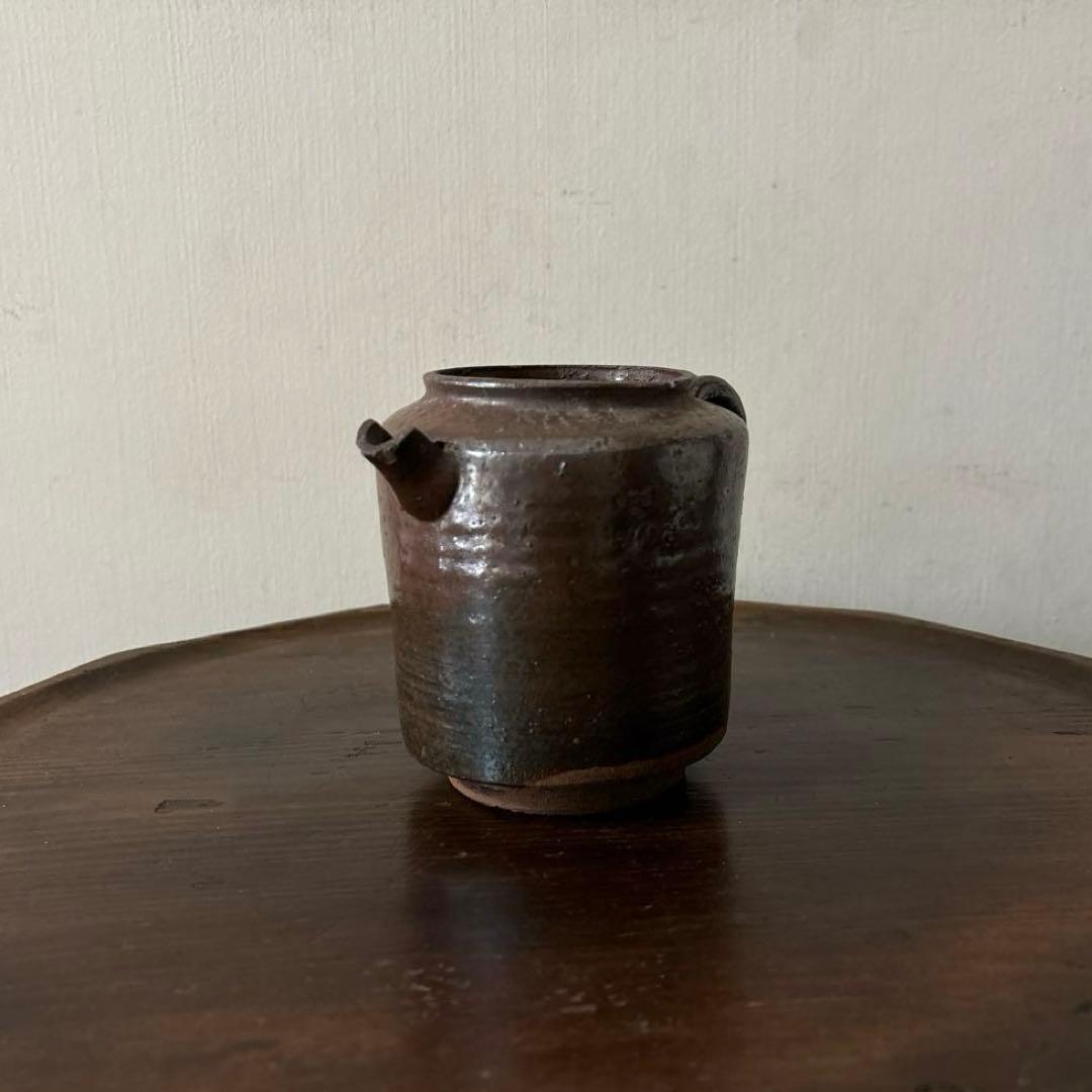 古い水差し 瀬戸 美濃 フラワーポット アンティーク 古道具 ピッチャー