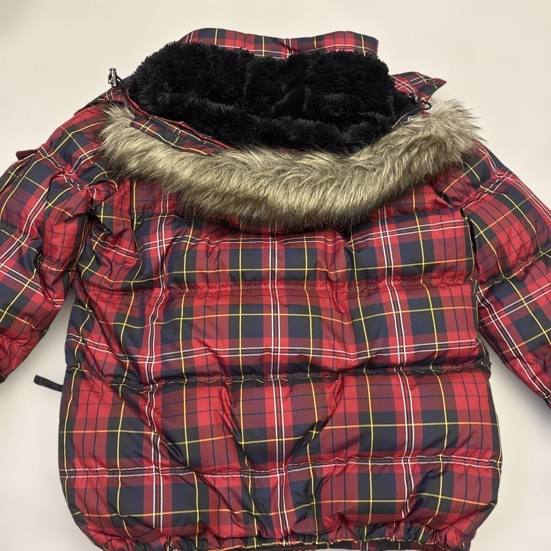 00s old uniqlo ダウンジャケット ファー archive チェック - メルカリ