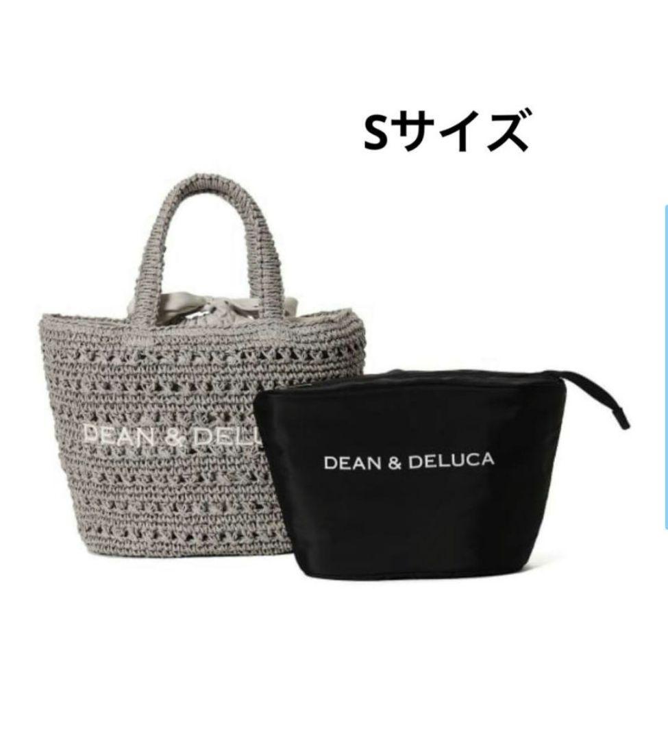 【新品未使用】DEAN & DELUCA クロッシェバスケットバッグSグレー DEAN & DELUCA × BEAMS COUTURE〉 手仕事の温もりと実用性を備えた
