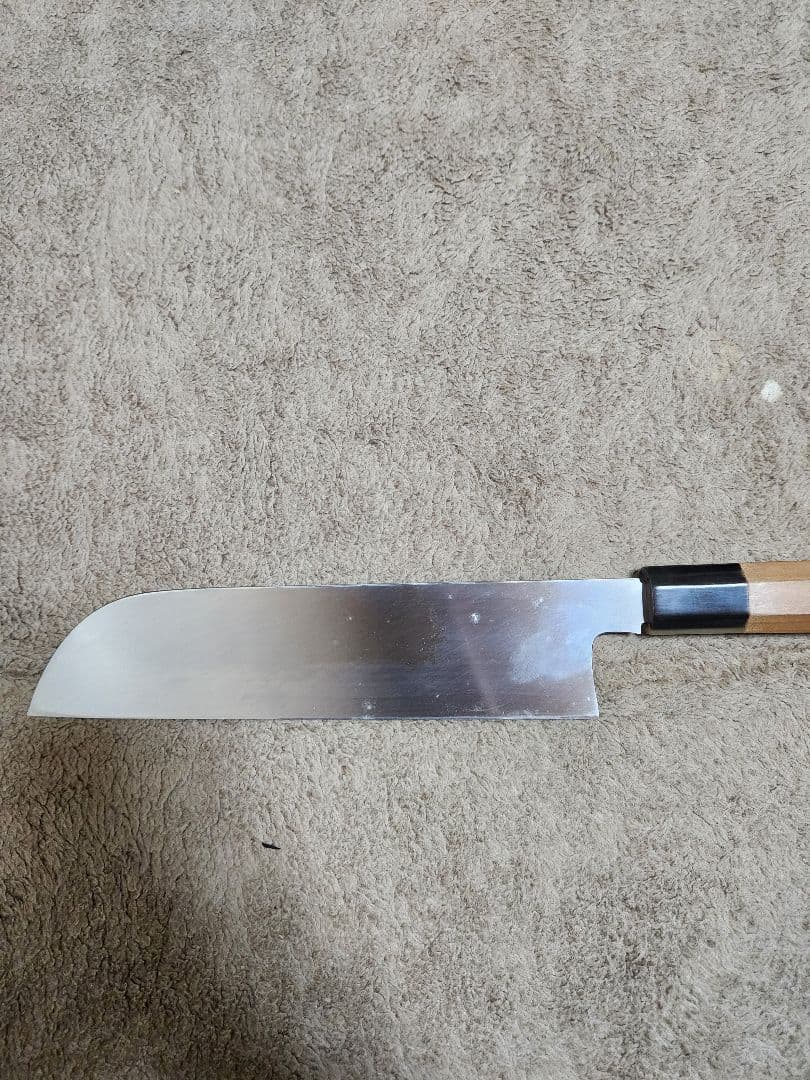 子の日 薄刃包丁 楓 霞 八寸 朴柄 白鞘