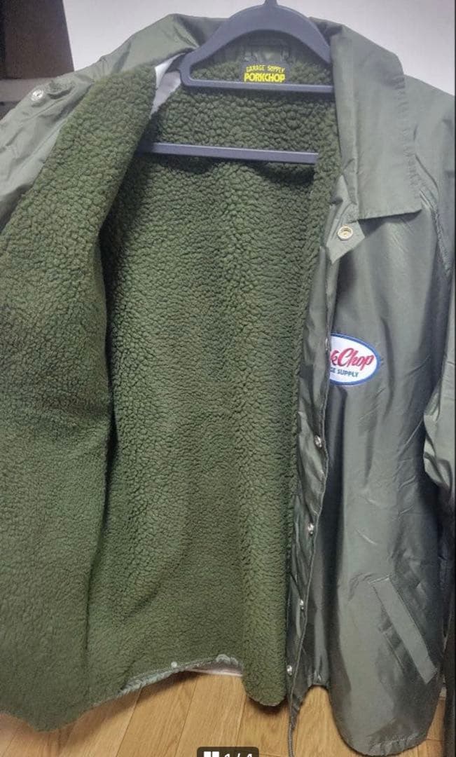 y*n様 美品　PORKCHOP ポークチョップ　ボア　フリース内張りジャケット PORKCHOP GARAGE SUPPLY (ポークチョップガレージサプライ) NEW