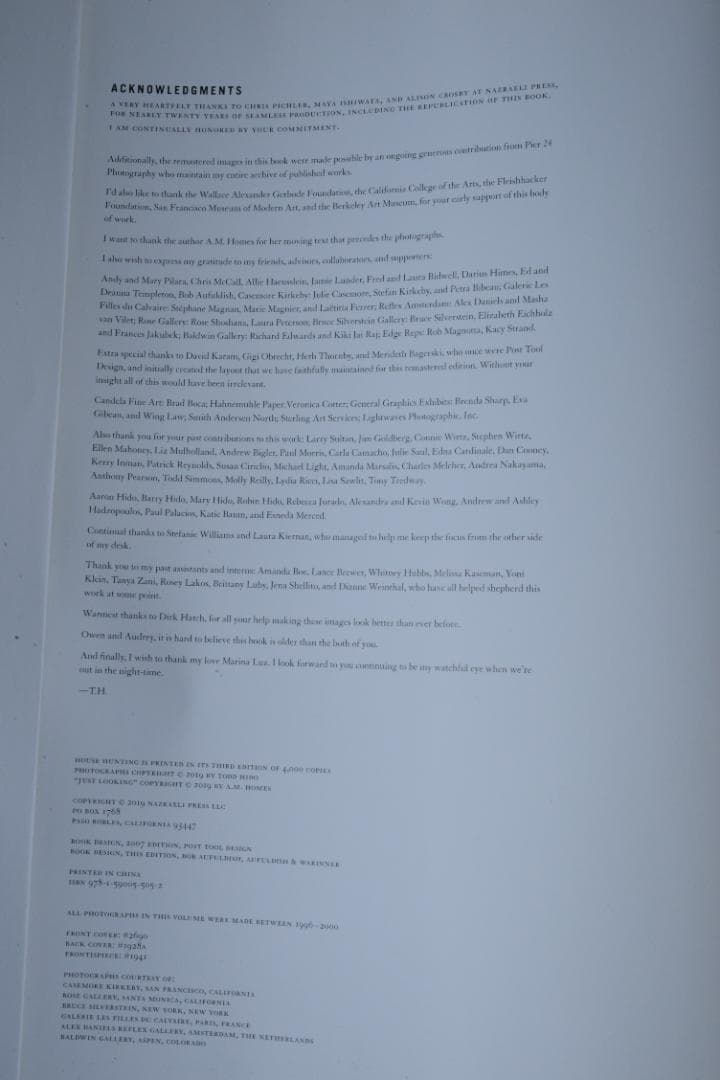 【House Hunting】Todd Hido　 ★★大幅に値下げしました