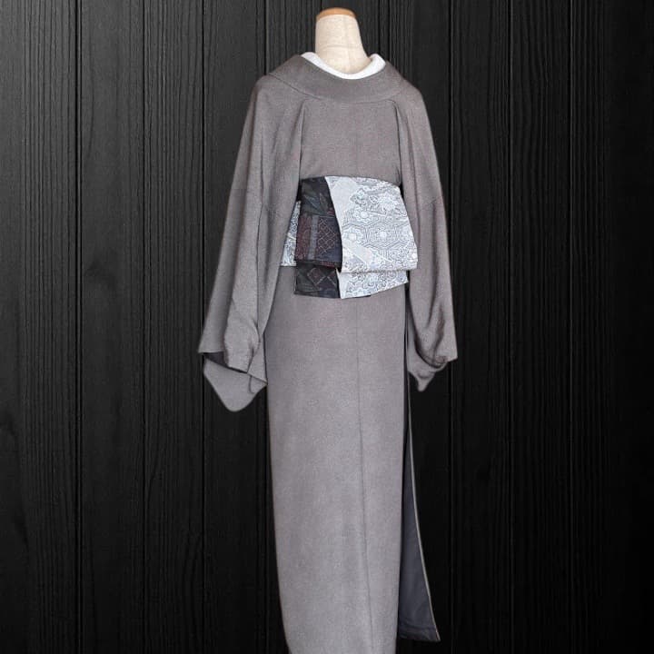 着物反物* 小紋花唐草と大島紬 大人の兵児帯 半幅帯 長尺455cm - メルカリ