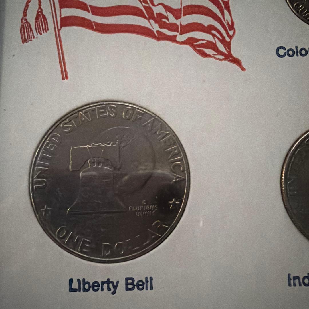 1776-1976年 アメリカ合衆国建国200周年記念硬貨セット - メルカリ