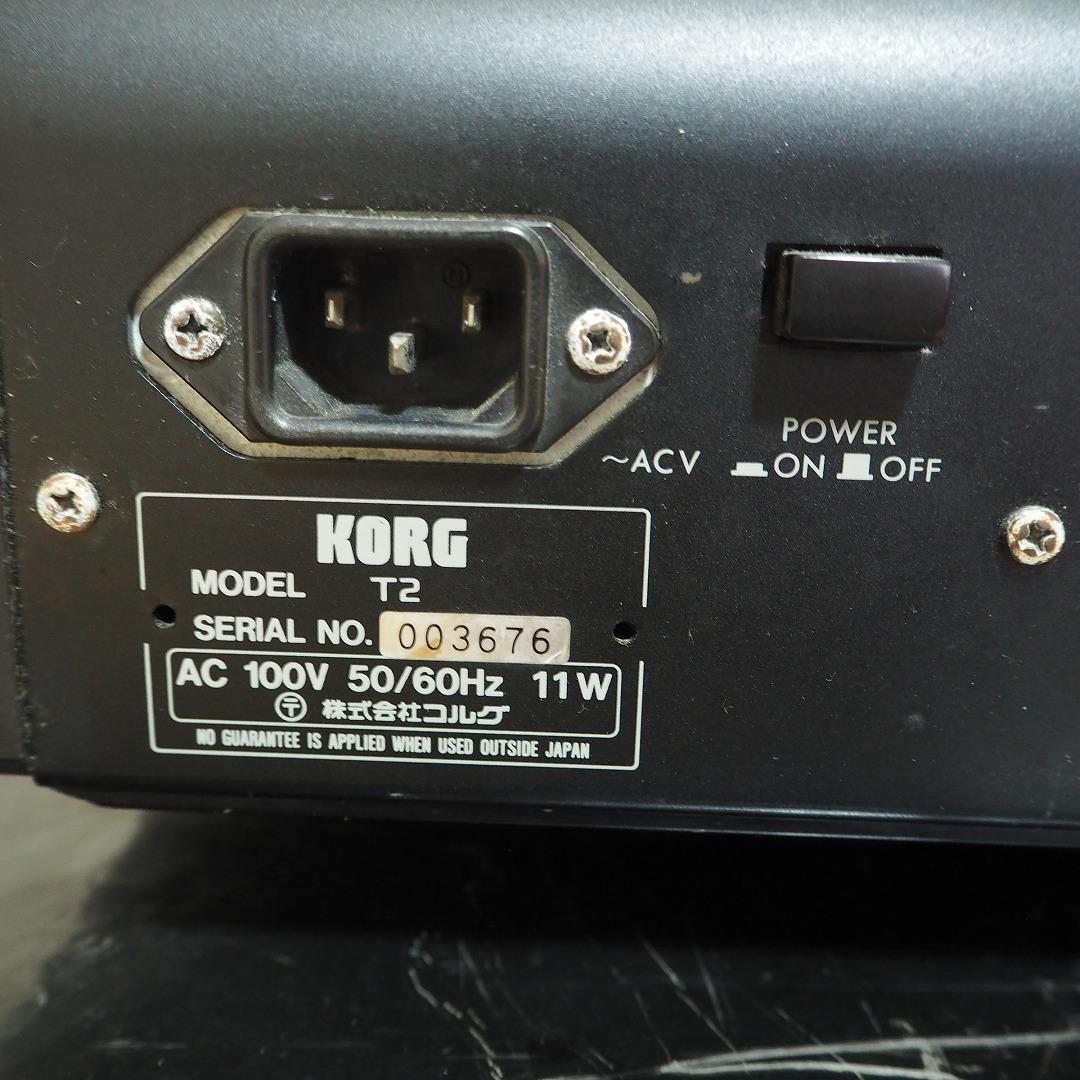 完動_美品 電池交換済 76FS鍵盤 コルグ T2_純正フライトケース付
