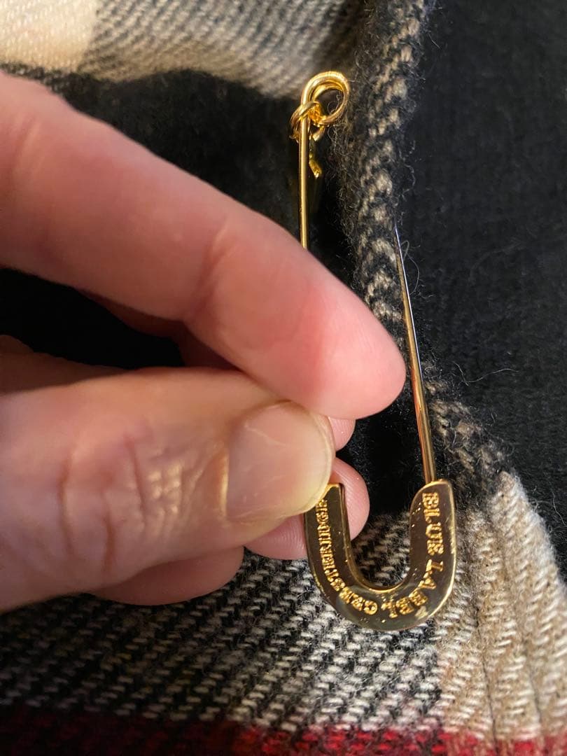 ブルーレーベルクレストブリッジ ノバチェック柄 フード付大人可愛い