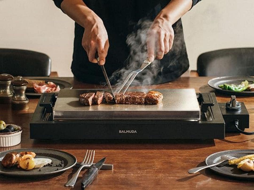 新品BALMUDA The Plate Pro K10A-BK黒色ホットプレート バルミューダ BALMUDA The Plate Proブラック K10A-BK／JP ｜ BALMUDA