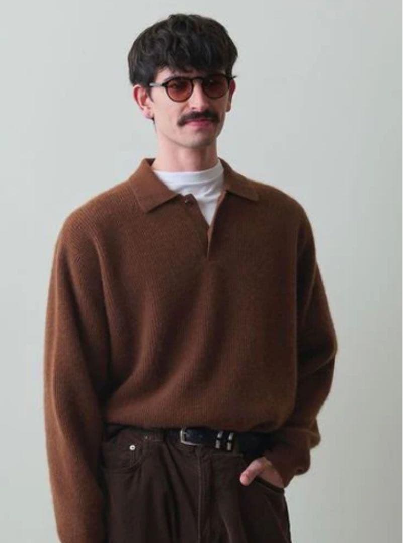 24AW BATONER×Steven Alan カシミヤフォックス ニットポロ - メルカリ