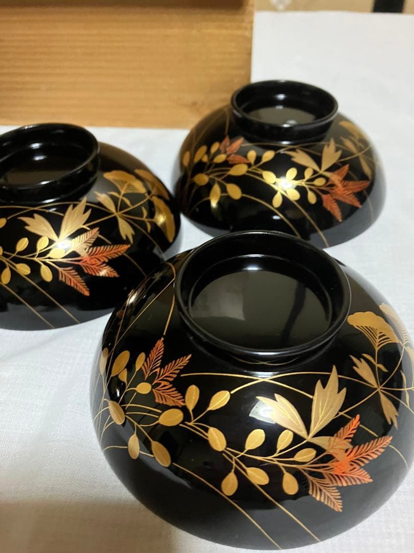 美品 輪島塗り 吸物碗 5客セット 箱付 - メルカリ