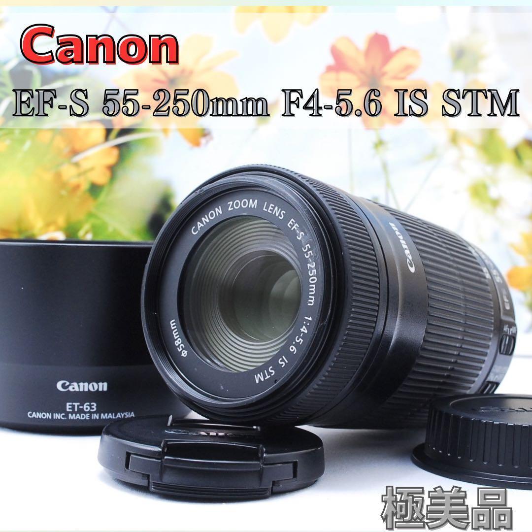 美品✨Canon EF-S 55-250mm IS STM✨手ブレ補正 静音AF Canon EF-S 55-250mm f/4-5.6 IS STM Lens 8546B002 - Adorama