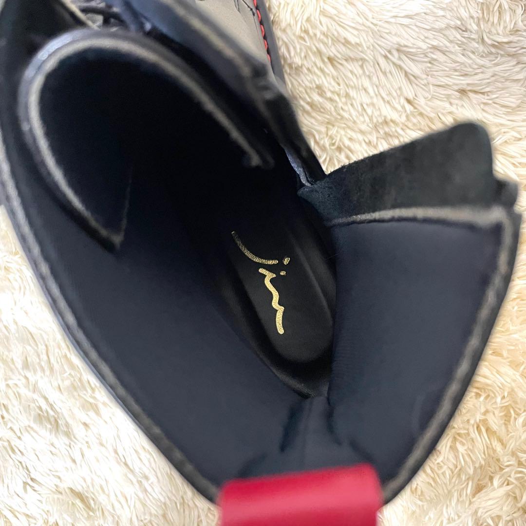 センソユニコ 慈雨 ブーツ 厚底 本革 サイドジップ 日本製 22.5cm