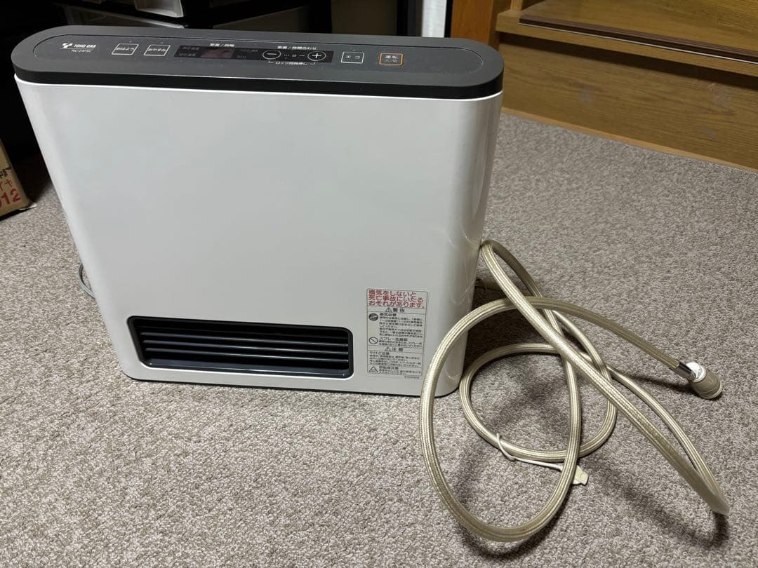 東邦ガス ガスファンヒーター N C-24FSC 都市ガス ノーリツ - メルカリ