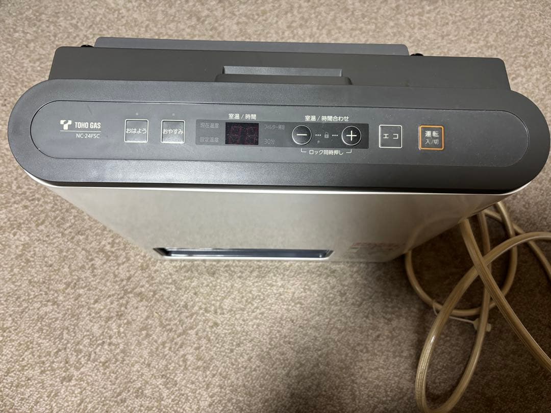 東邦ガス ガスファンヒーター N C-24FSC 都市ガス ノーリツ - メルカリ