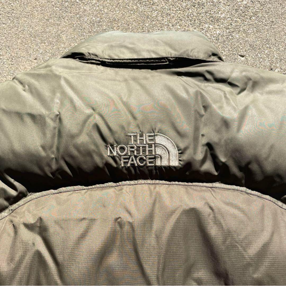 希少！】美品！90s レトロヌプシ センターロゴ カーキ M ノース