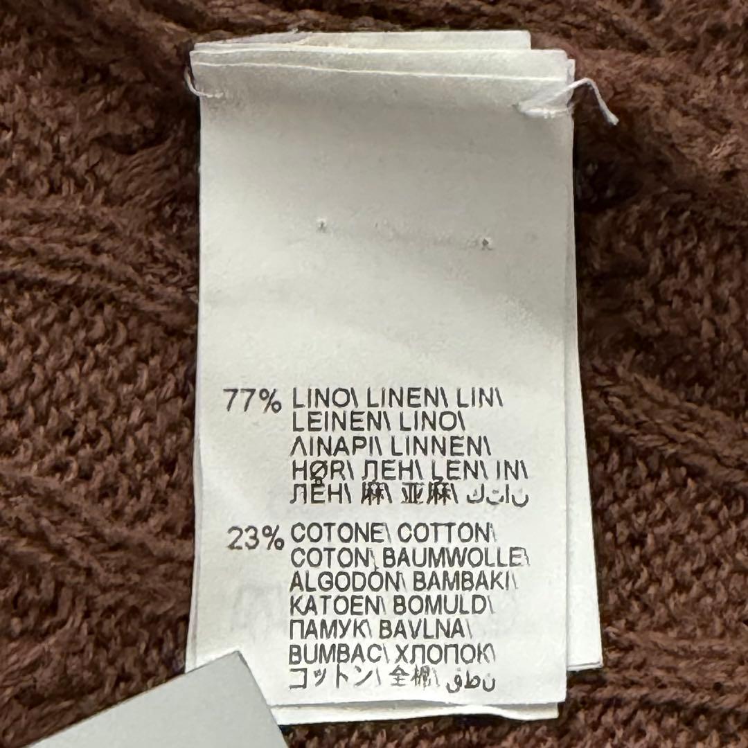 ブルネロクチネリ リネン コットン Vネック ケーブル ニット 46 - メルカリ