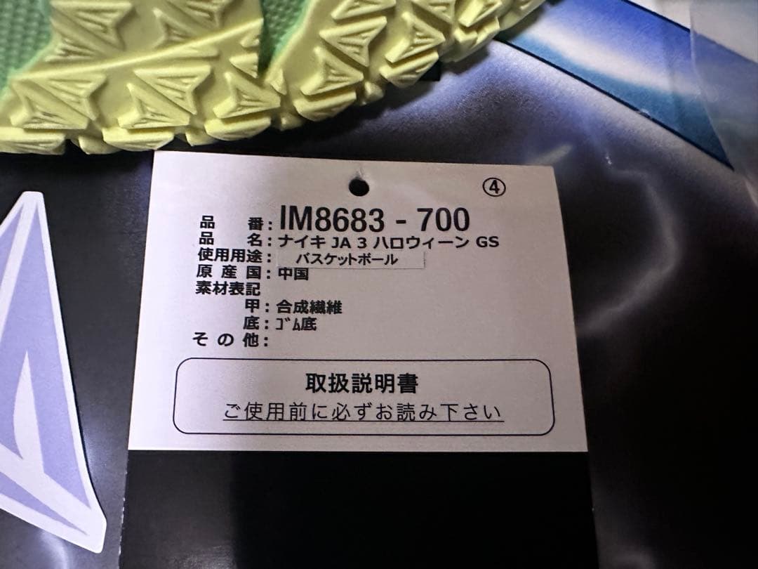 シューズ(男性用) NIKE JA3Halloween (GS) 24.0cm