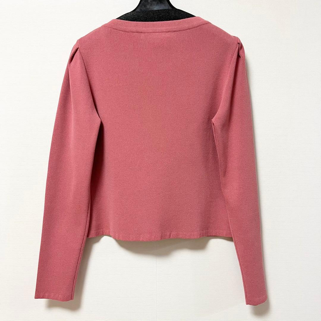 美品】René ルネ パール ビジュー カーディガン 36 ピンク - メルカリ