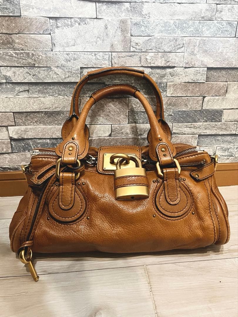 Chloé パディントン　ミディアム Chloe パディントン ミディアム ハンドバッグ グレー シルバー レザー