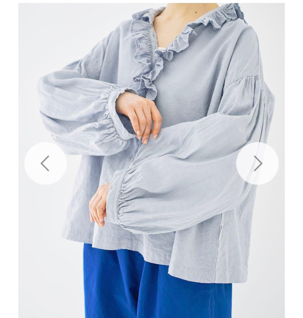 ネストローブ UpcycleLino 近江晒しフラワーカラーブラウス - メルカリ