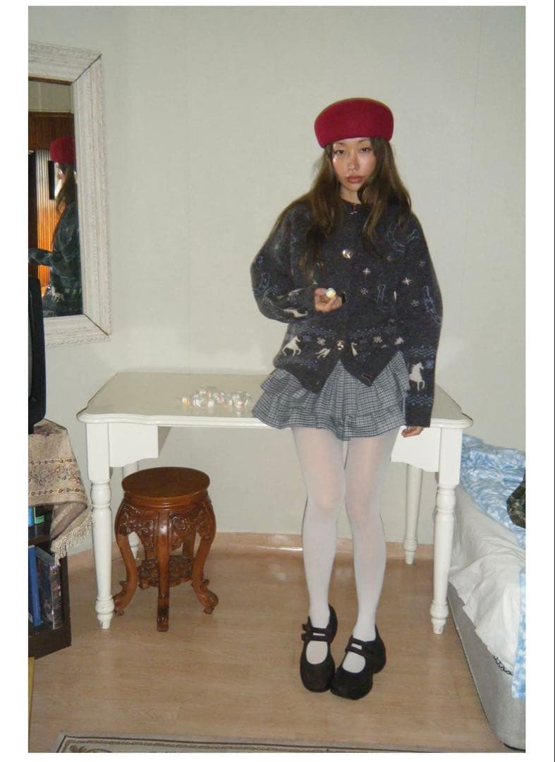 ZARA 新作 ジャカードニットボタンカーディガン 馬柄ニット - メルカリ