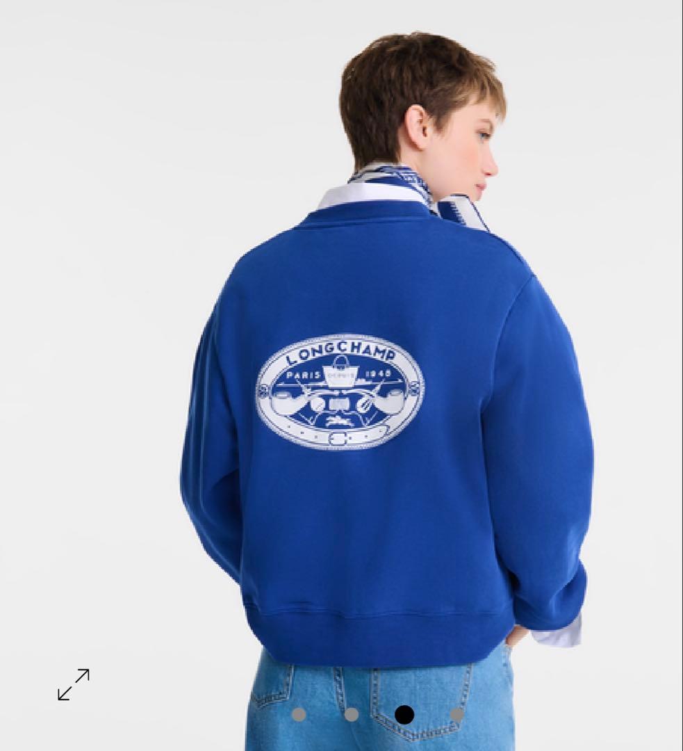 《Kao》ロンシャンスウェットシャツ プリント入りジャージー