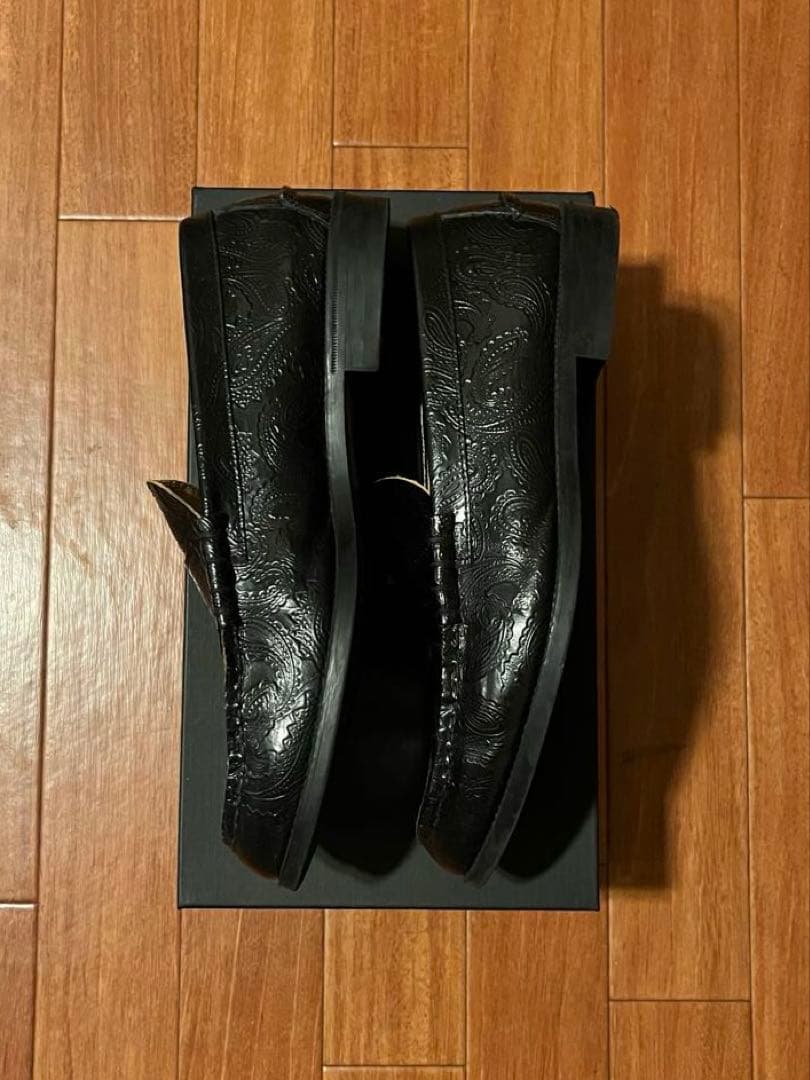 靴 kenford EMBOSSED LOAFERS PAISLEY 26.5cm