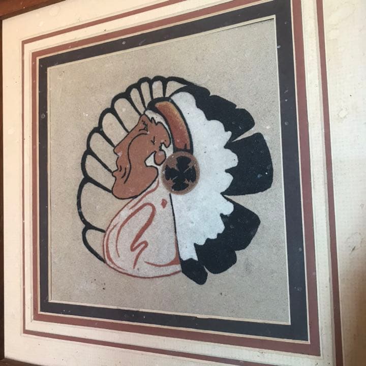 レア！ネイティブアメリカン CHIEFサンドペイント砂絵 ナバホ族