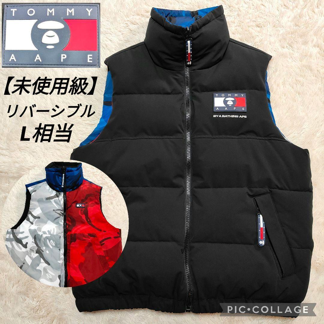 希少品✨新品級✨L相当✨エイプ トミー コラボ リバーシブル 中綿ベスト org.jpg