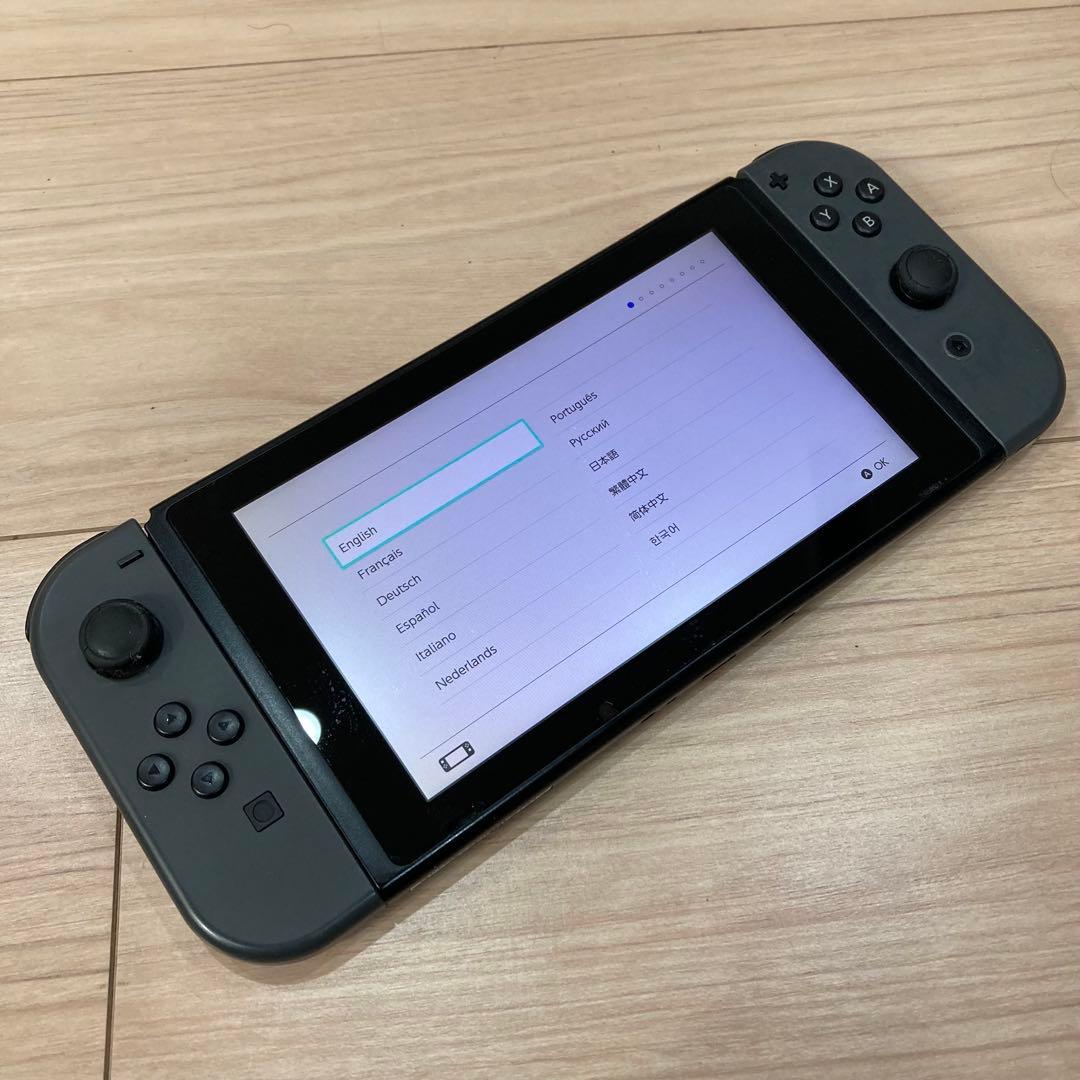 Nintendo Switch グレー 本体 プロコン 保護フィルム付き - メルカリ