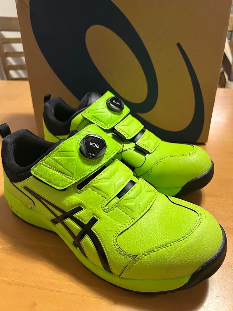【新品】アシックス ウィンジョブCP307BOA 27.5cm ライム【安全靴】