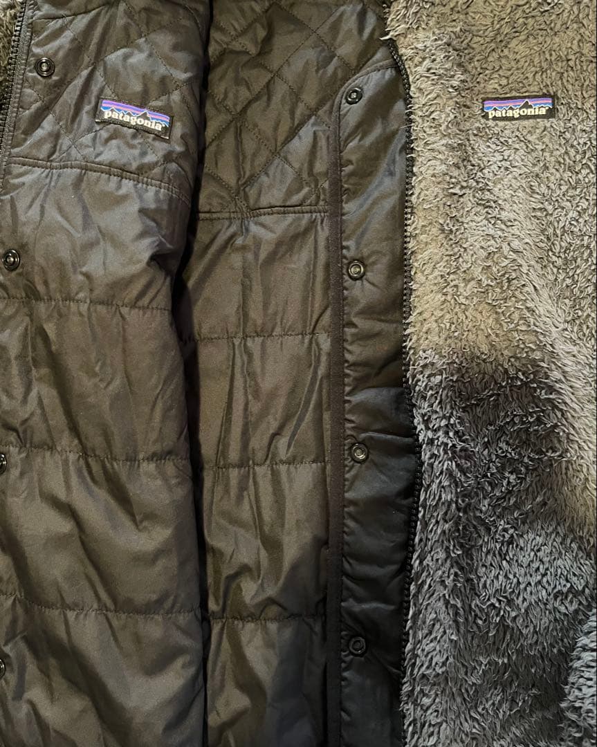 Patagonia フリースダウンジャケット リバーシブル ボア フード着脱 S