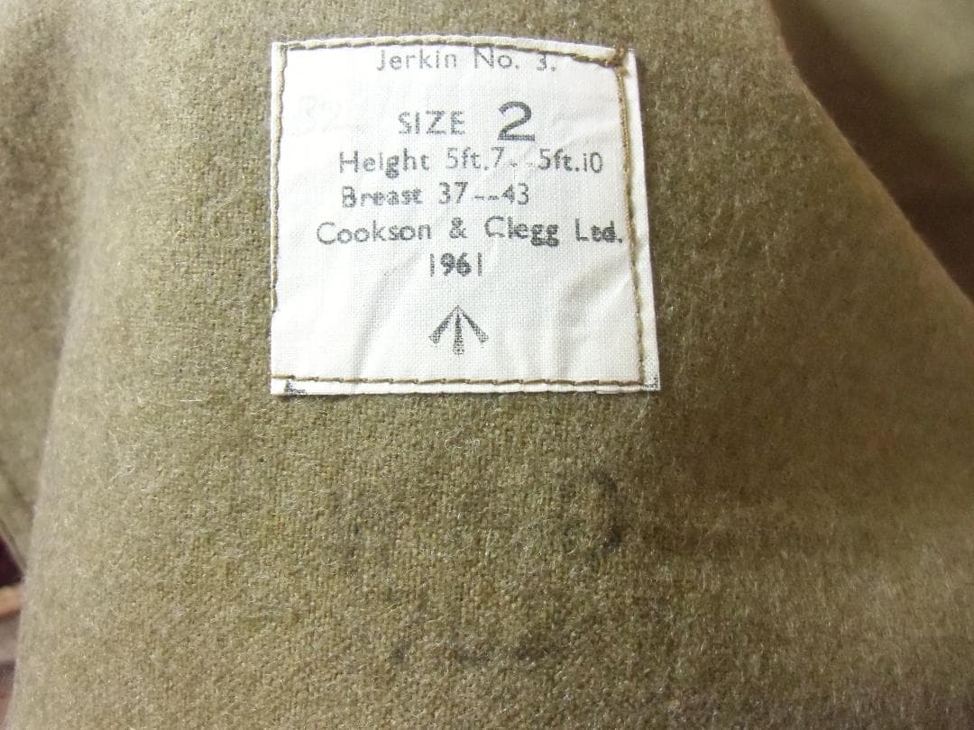GBイギリス軍/英軍＊M56ジャーキンNo3＊デットストック品