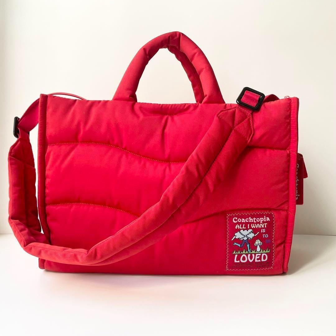 Coachtopia コーチトピア ループ トート・リサイクル ポリエステル 赤