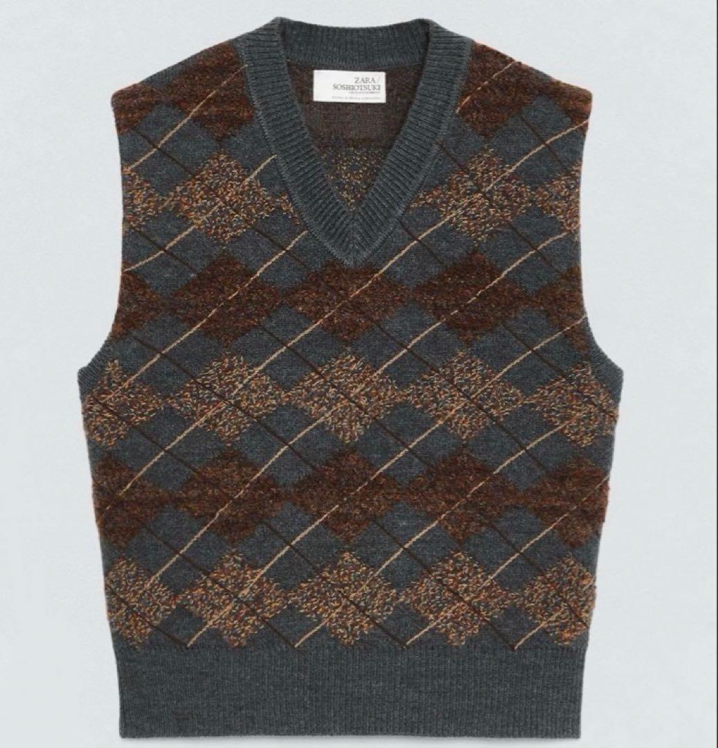 新品 SOSHIOTSUKI ZARA ニットベスト S-M ソウシ オオツキ - メルカリ